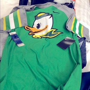 NEW NIKE Oregon Mighty Ducks 3/4 Shirt NWOT